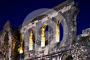 Split, Croatia - 12 29 2018: Diocletian`s palace ruins.