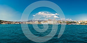 Split Croatia Daytime Landscape Panorama European City Tower Mountains Ocean View