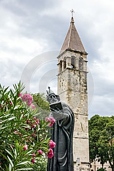 Split, Croatia. Statue of Gregorius of Nin