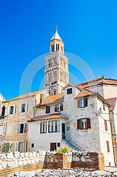 Split, Dalmatia, Croatia, cathedral of Saint Domnius in Palace of Roman Emperor Diocletian