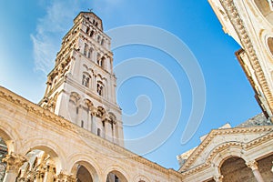 Split, Dalmatia, Croatia, cathedral of Saint Domnius in Palace of Roman Emperor Diocletian