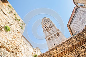 Split, Dalmatia, Croatia, cathedral of Saint Domnius in Palace of Roman Emperor Diocletian