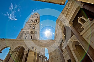 Split historic center cathedral view
