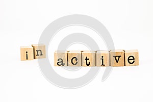 Split inactive wording, active wording for motivation concept