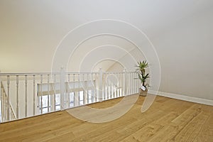 Split level living room