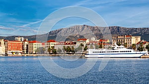 Split old town from the harbor, Croatia