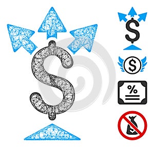 Split Payment Web Vector Mesh Illustration