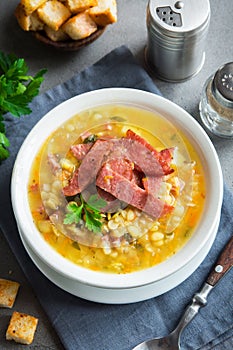 Split pea soup with ham