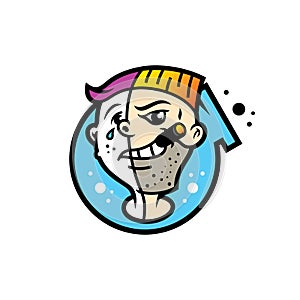 Split personality sign.