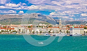 Split Riva waterfront view from sea