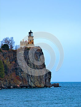 Split Rock Lighthouse on Lake Superior north shore near Duluth Minnesota