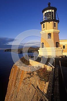 Split Rock Lighthouse in the Split Rock Lighthouse State Park on Lake Superior, MN