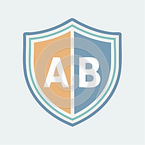 Split Shield Emblem for AB Comparison