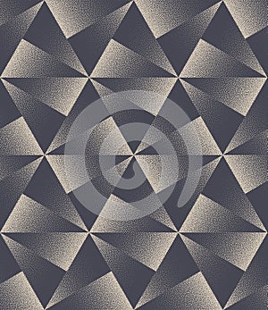 Split Triangles Catchy Motley Stipple Endless Pattern Vector Abstract Background photo