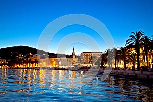 Split waterfront evening view, Dalmatia