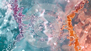 A splitscreen image showing the same cell type with and without an epigenetic modification highlighting the impact of photo