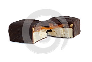 Splitted chocolate candy