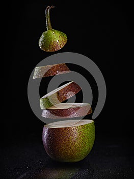 Splitted pear in studiolight