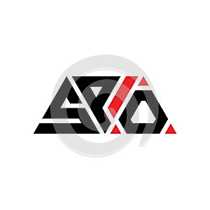 SPO triangle letter logo design with triangle shape. SPO triangle logo design monogram. SPO triangle vector logo template with red