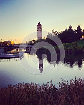 Spokane Washington River front views