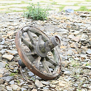Spoked wheel photo