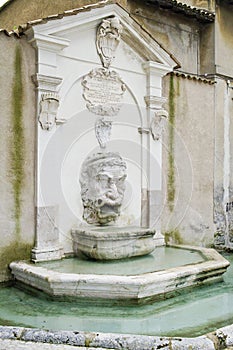 Spoleto, the mascherone fountain