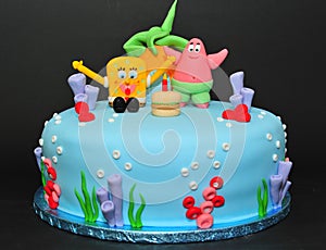 Sponge Bob cake