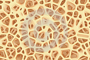 Sponge Bone Structure Medical Texture Background. 3d Rendering
