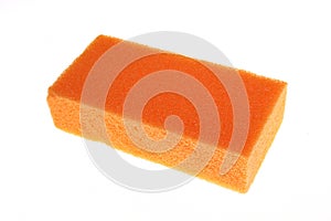 Sponge orange isolated