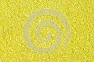 Sponge Texture of yellow color closeup