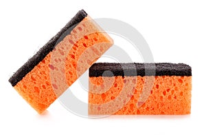 Sponge for washing dishes isolated white background