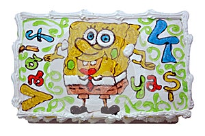 Spongebob Cake . Spongebob cake with Buttercream . Azerbaijan baku 27.01.2011