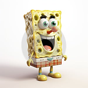 Spongeboo: Photorealistic Renderings Of A Charming Blocky Character