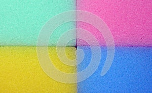 Spongy colorful texture photo