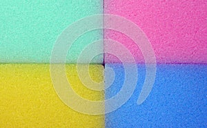 Spongy colorful texture