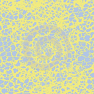 Spongy honeycomb hand drawn seamless texture pattern background.