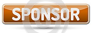 SPONSOR - Abstract beautiful button with text. photo
