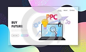 Sponsored Listing, Pay Per Click Landing Page Template. Ppc, Business Advertising Technology photo