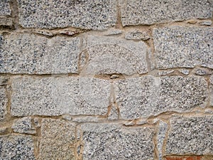 Spontaneous architecture. Stones wall