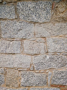 Spontaneous architecture. Stones wall