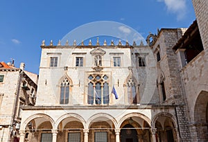 Sponza Palace (1522) in Dubrovnik, Croatia. UNESCO site