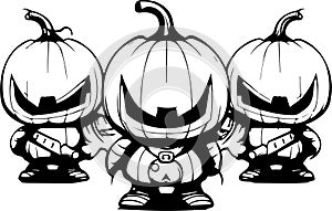 Spooktacular Spellcaster: Trendy Halloween Corrector Vector photo