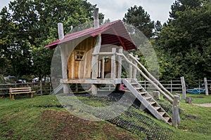 Spooky childrens wooden playhouse