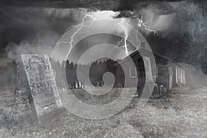 Spooky Church Graveyard, Altona, Ontario 1