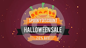 Spooky Discount Halloween Sale 20 off Footage Background