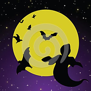 Spooky Ghost Background