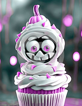 Spooky Ghost Topping Cupcake