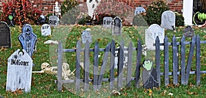 Spooky Halloween House with Decorations