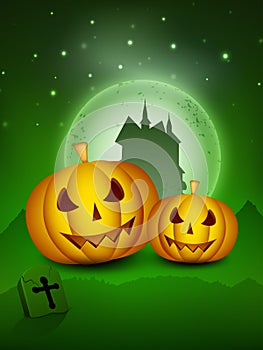 Spooky Halloween night background