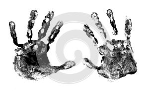 Spooky hands print